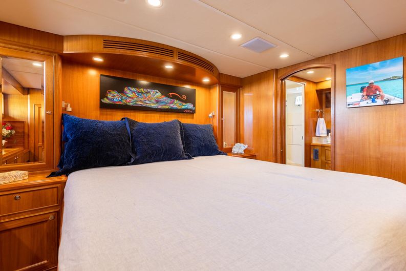 Sunshine Yacht Photos Pics Offshore 72 Sunshine - Master Stateroom, Walkaround Berth
