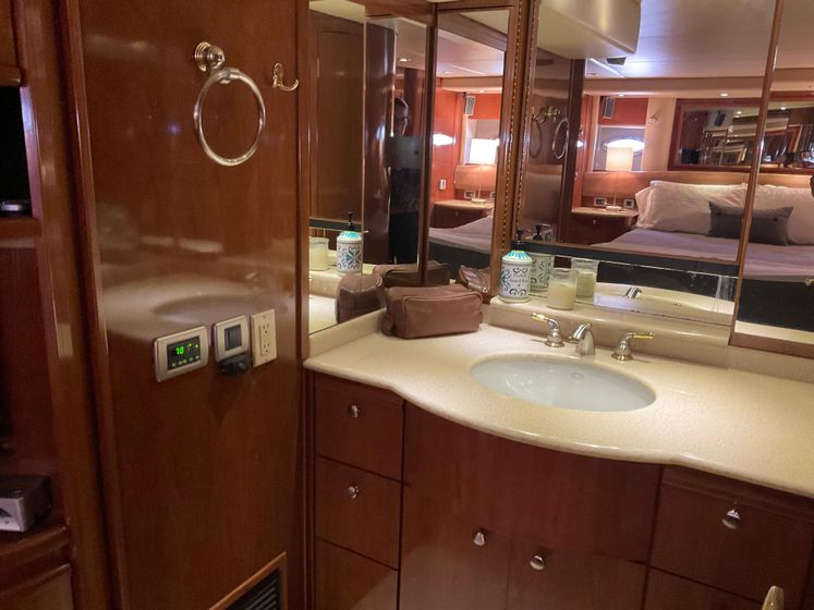  Yacht Photos Pics MASTER SINK AND STORAGE