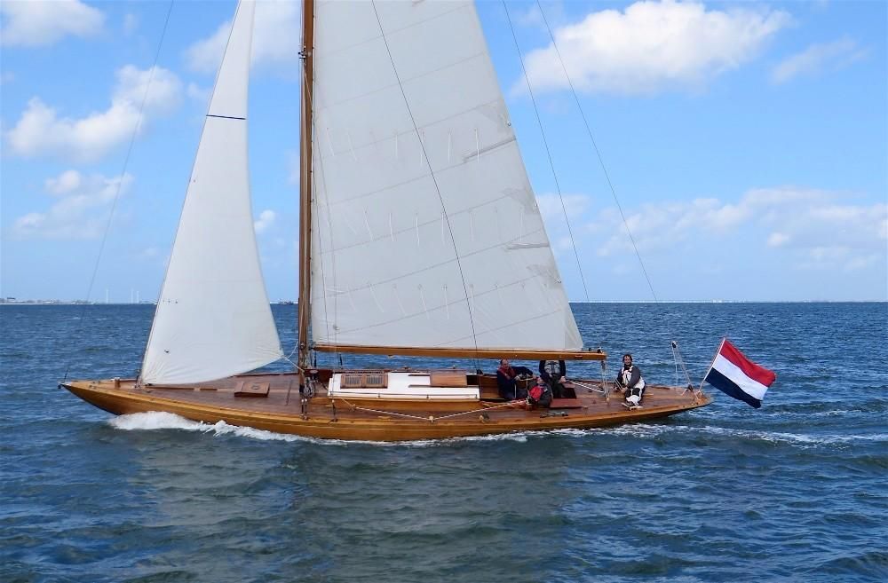 classic 8 metre yacht