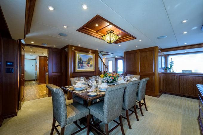 Impetuous Yacht Photos Pics Dining Salon