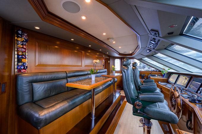Impetuous Yacht Photos Pics Pilothouse Seating