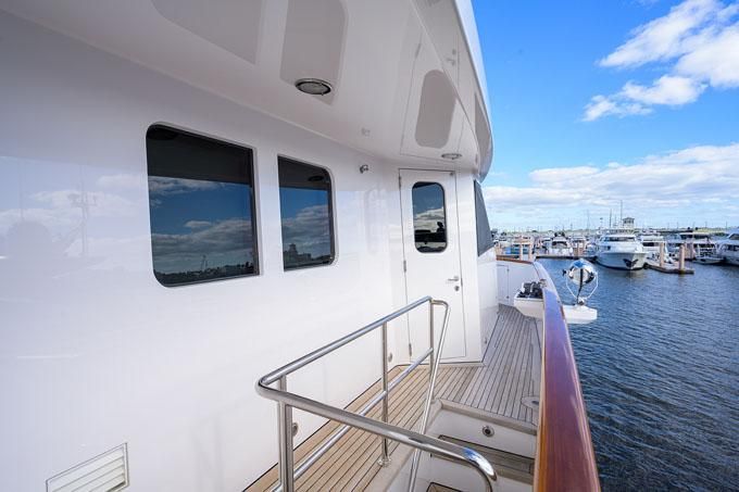 Impetuous Yacht Photos Pics Aft Facing Pilothouse Door