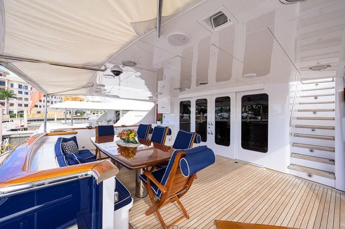 Impetuous Yacht Photos Pics Easy Stairs to Boat Deck