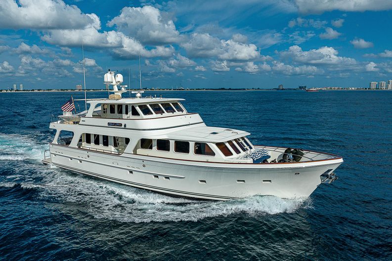 Elijah Jane Yacht Photos Pics Offshore Yachts 80 Elijah Jane - Running Arial Starboard Side