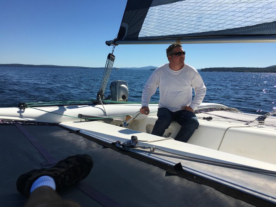 large photo sailing showing cockpit