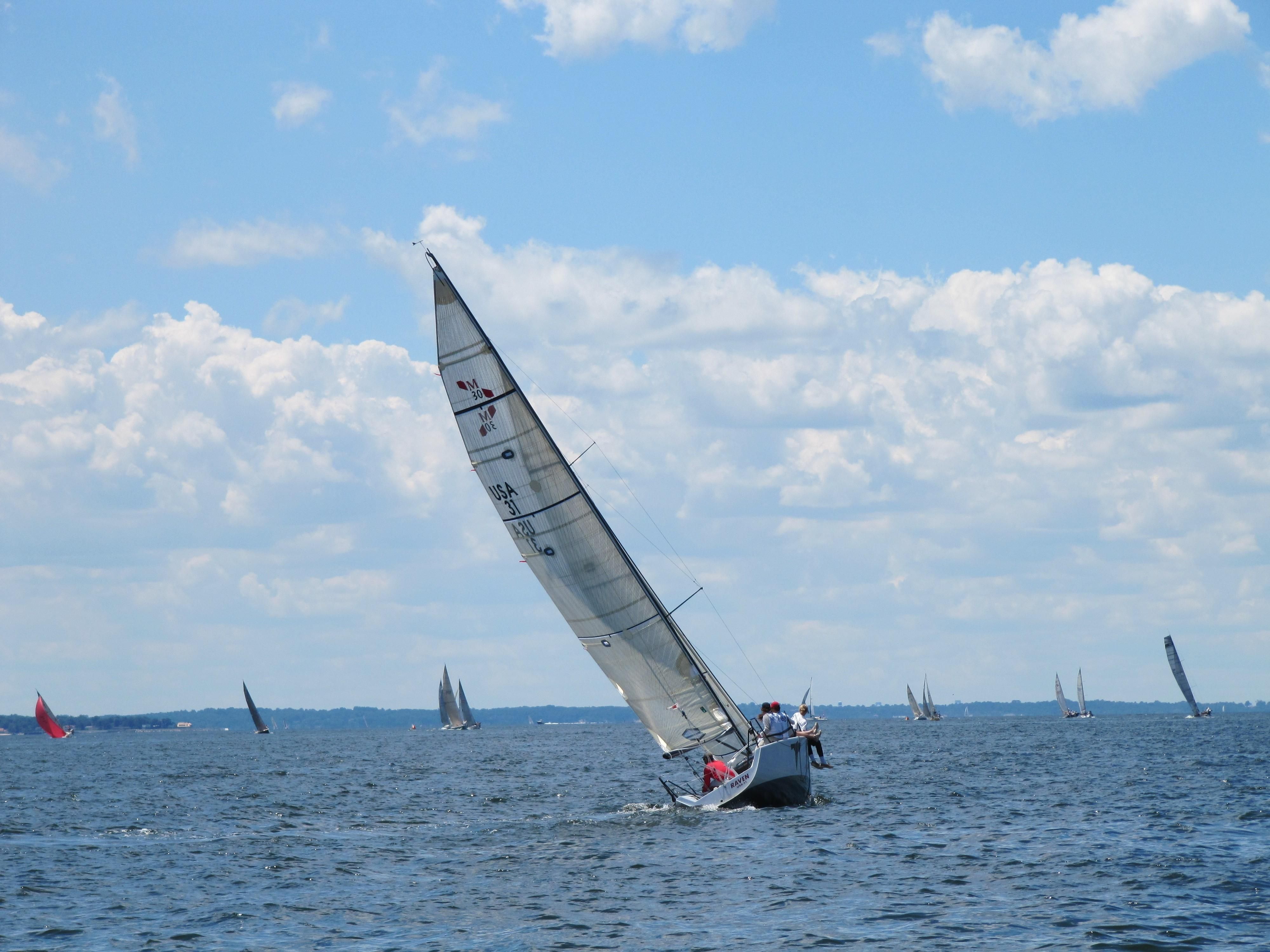 one design racing sailboats