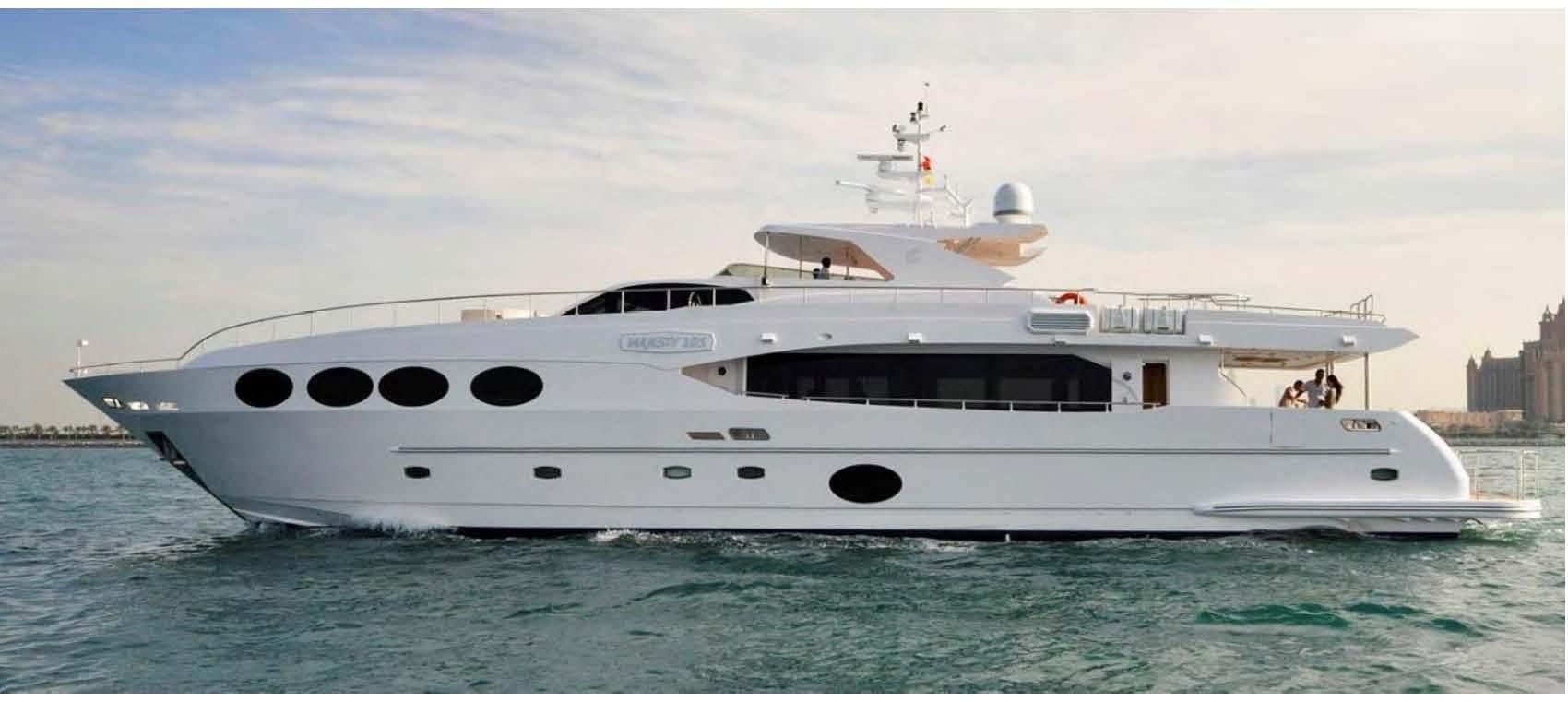 majesty 105 yacht for sale